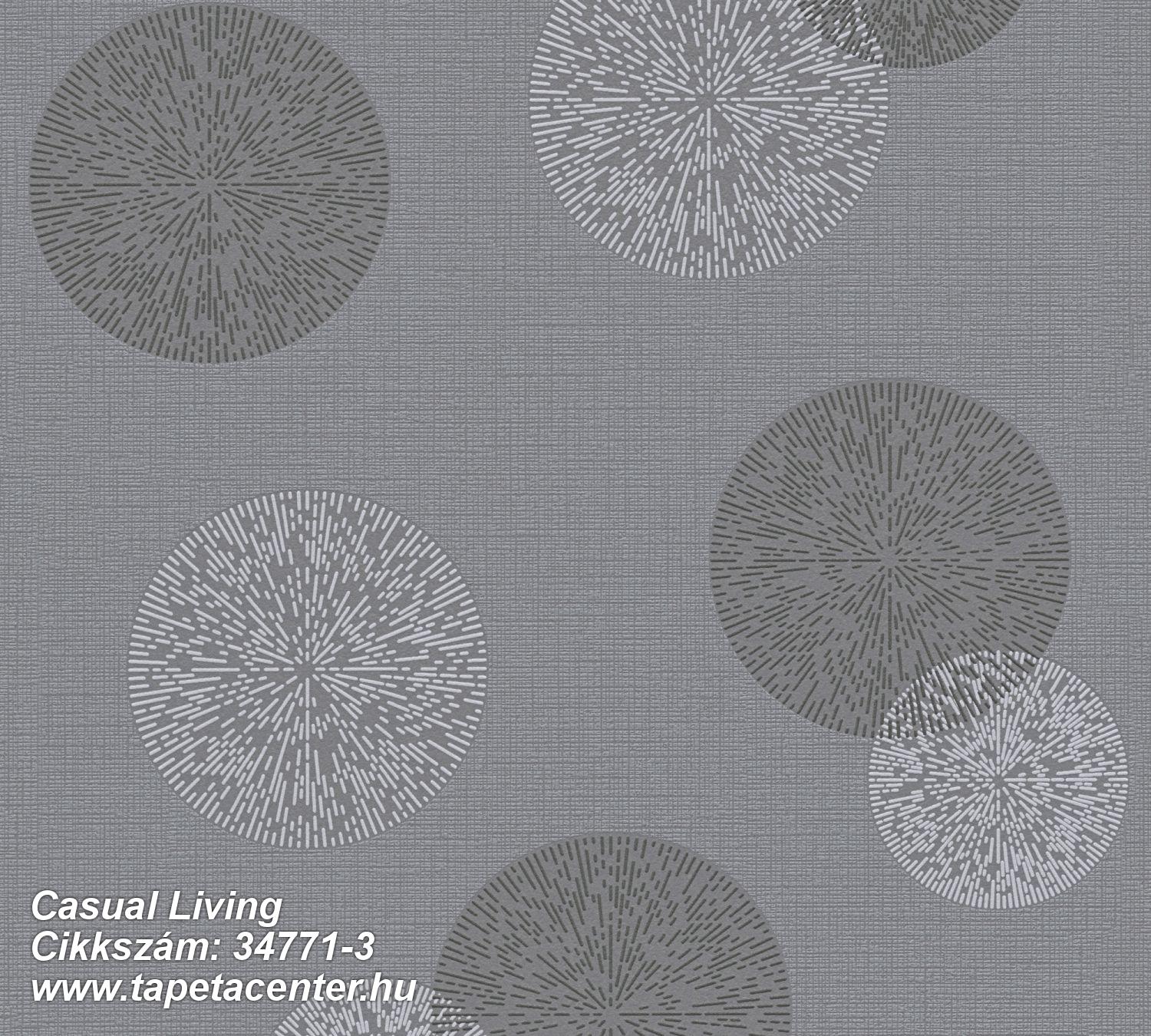 3d hatású,pöttyös,retro,szürke,illesztés mentes,lemosható,vlies tapéta 